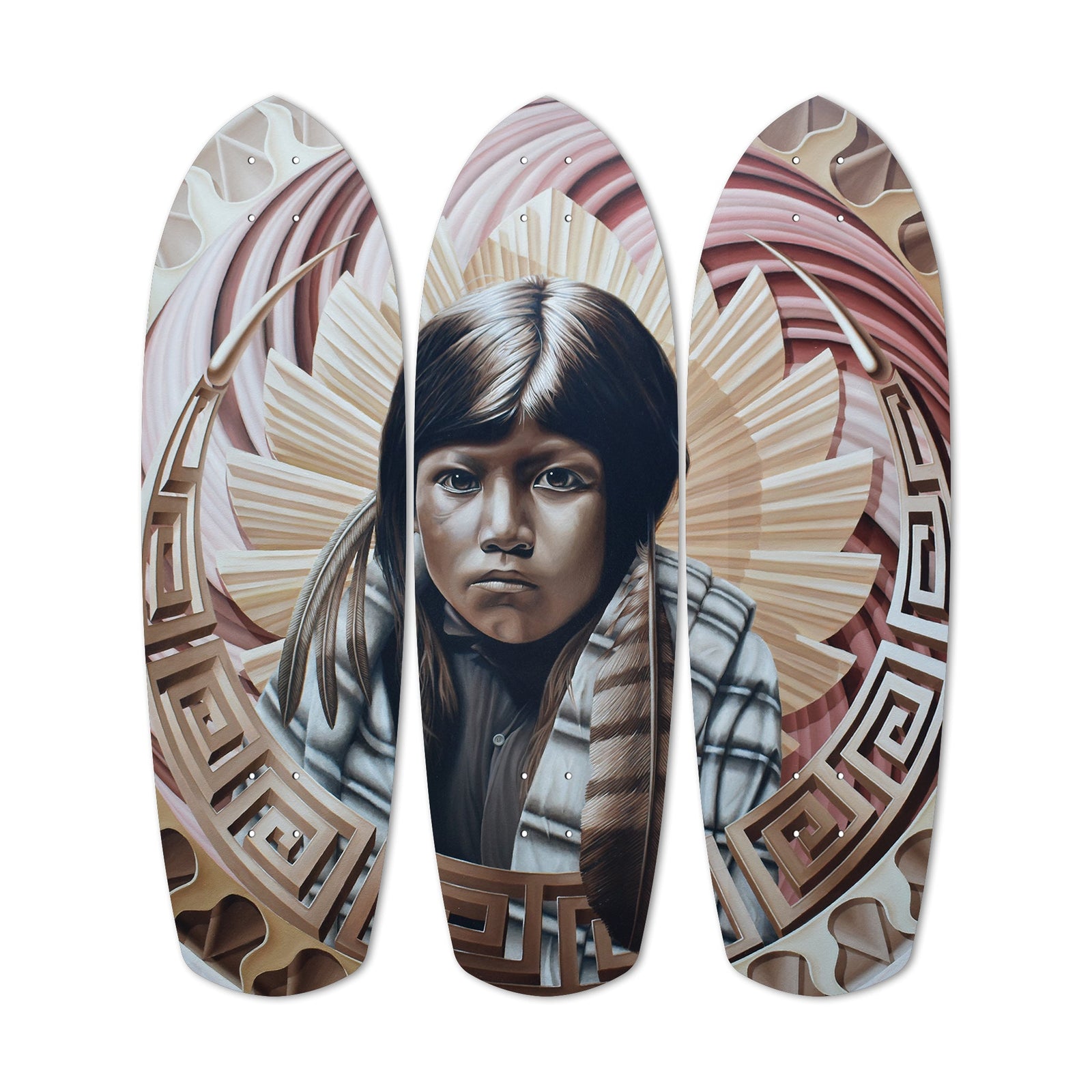 Spirited Away Alo Carver 840 art skateboard deck frontside. Unicat and original by Alex Hohl