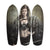 Warrior Princess Virago Carver 840 art skateboard deck frontside. Unicat and original by Alex Hohl