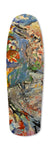 50 City 810 art skateboard deck frontside. Single edition by Paul Moecklin