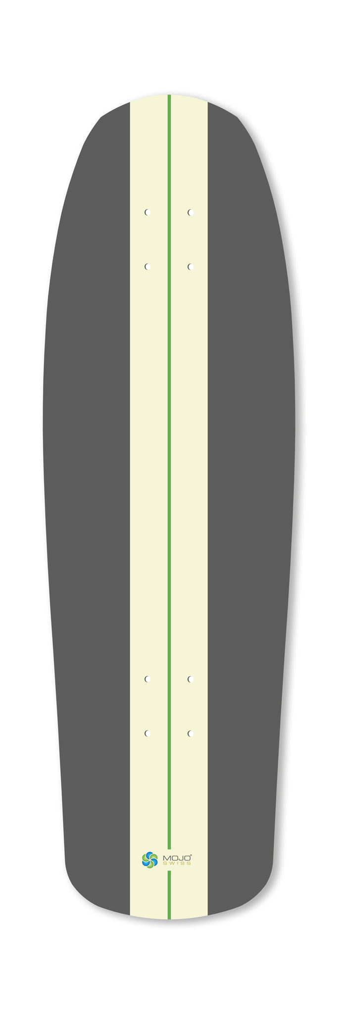 Hossegor City 810 art skateboard deck frontside. Limited edition by Markus Oz Huber