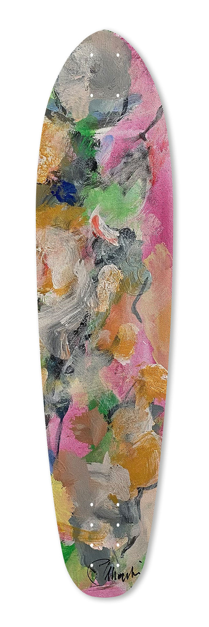 59 Cruise 900 art skateboard deck frontside. Single edition by Paul Moecklin