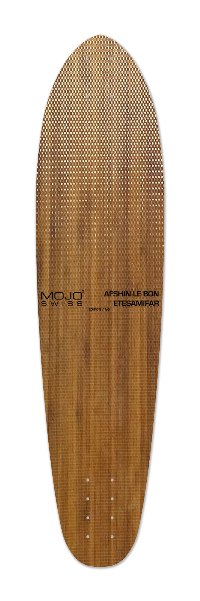 Decimated Diversity Cruise 900 art skateboard deck backside wood. Limited edition by Afshin Le Bon Etesamifar