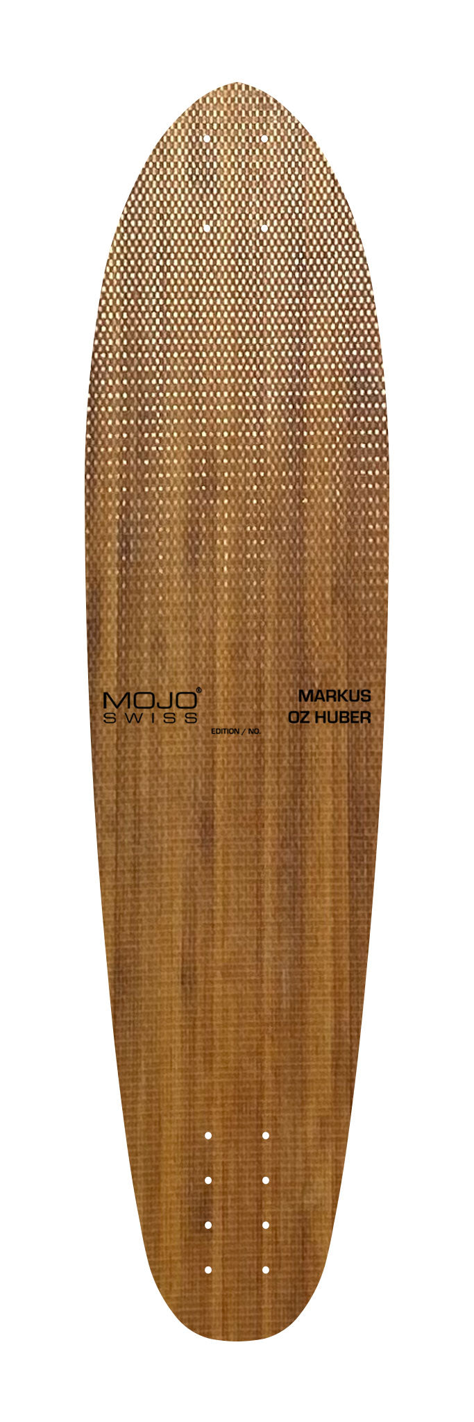 Biarritz Cruise 900 art skateboard deck backside wood. Limited edition by Markus Oz Huber