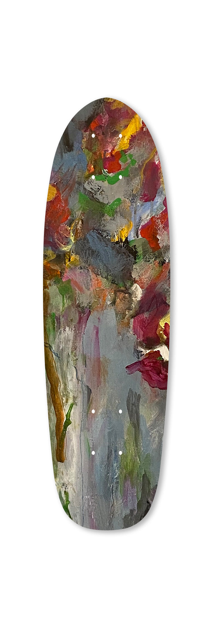 141 Mini 670 art skateboard deck frontside. Single edition by Paul Moecklin