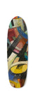 7 Mini 670 art skateboard deck frontside. Single edition by Paul Moecklin