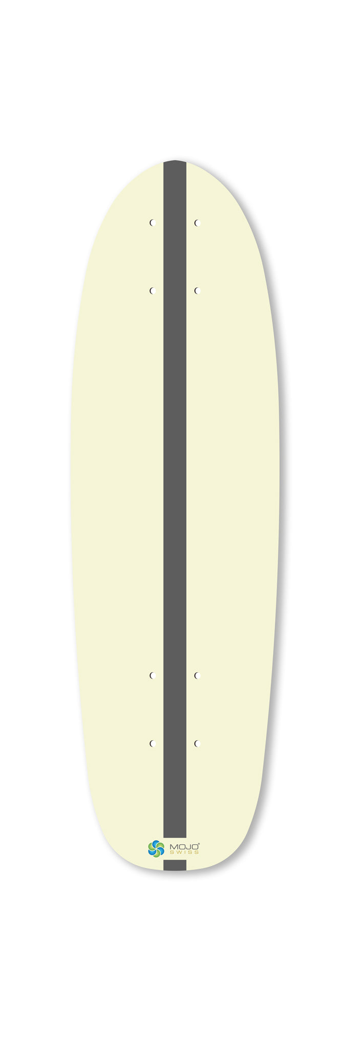 Capbreton Mini 670 art skateboard deck frontside. Limited edition by Markus Oz Huber