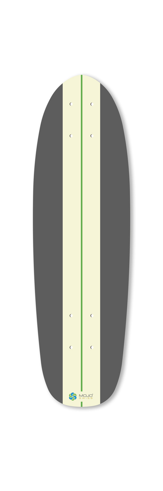 Hossegor Mini 670 art skateboard deck frontside. Limited edition by Markus Oz Huber