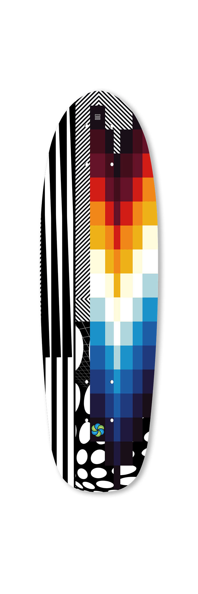 Psychromie Mini 670 art on skateboards frontside. Limited edition by Afshin Le Bon Etesamifar