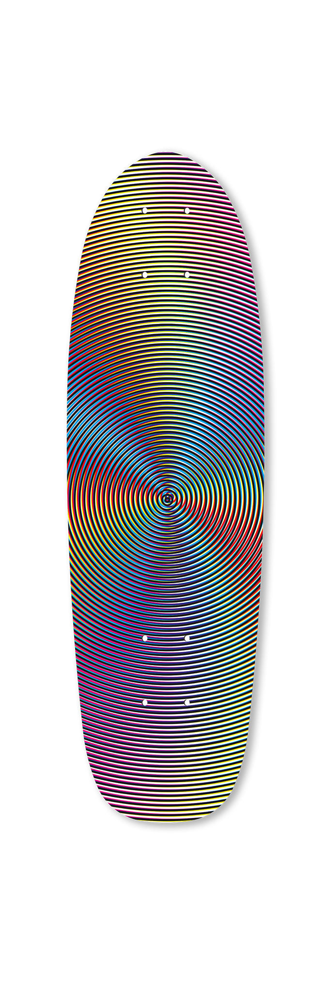 Transition Separation Chromica Mini 670 art skateboard deck frontside. Limited edition by Afshin Le Bon Etesamifar