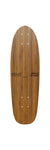 Hossegor Mini 670 art skateboard deck backside wood. Limited edition by Markus Oz Huber